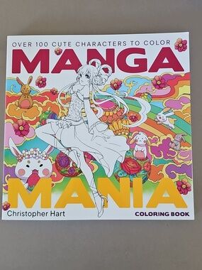 Manga Mania Paperback Coloring Book New